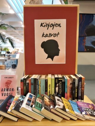 Kirjaston Kirjojen kasvot -näyttely
