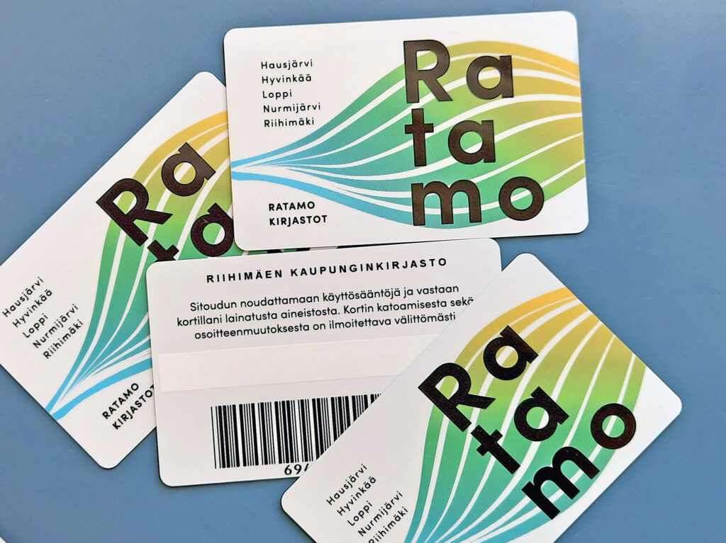 Pictured are Ratamo library cards