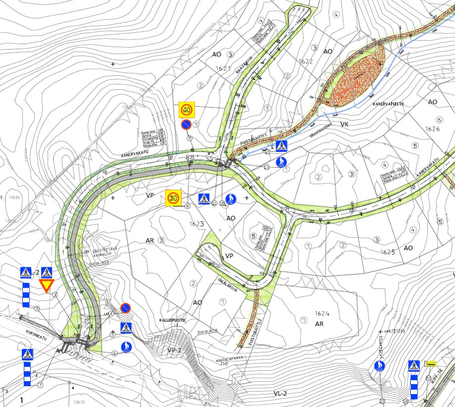 Picture of the traffic control plan