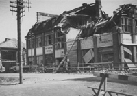 A house damaged in the bombing