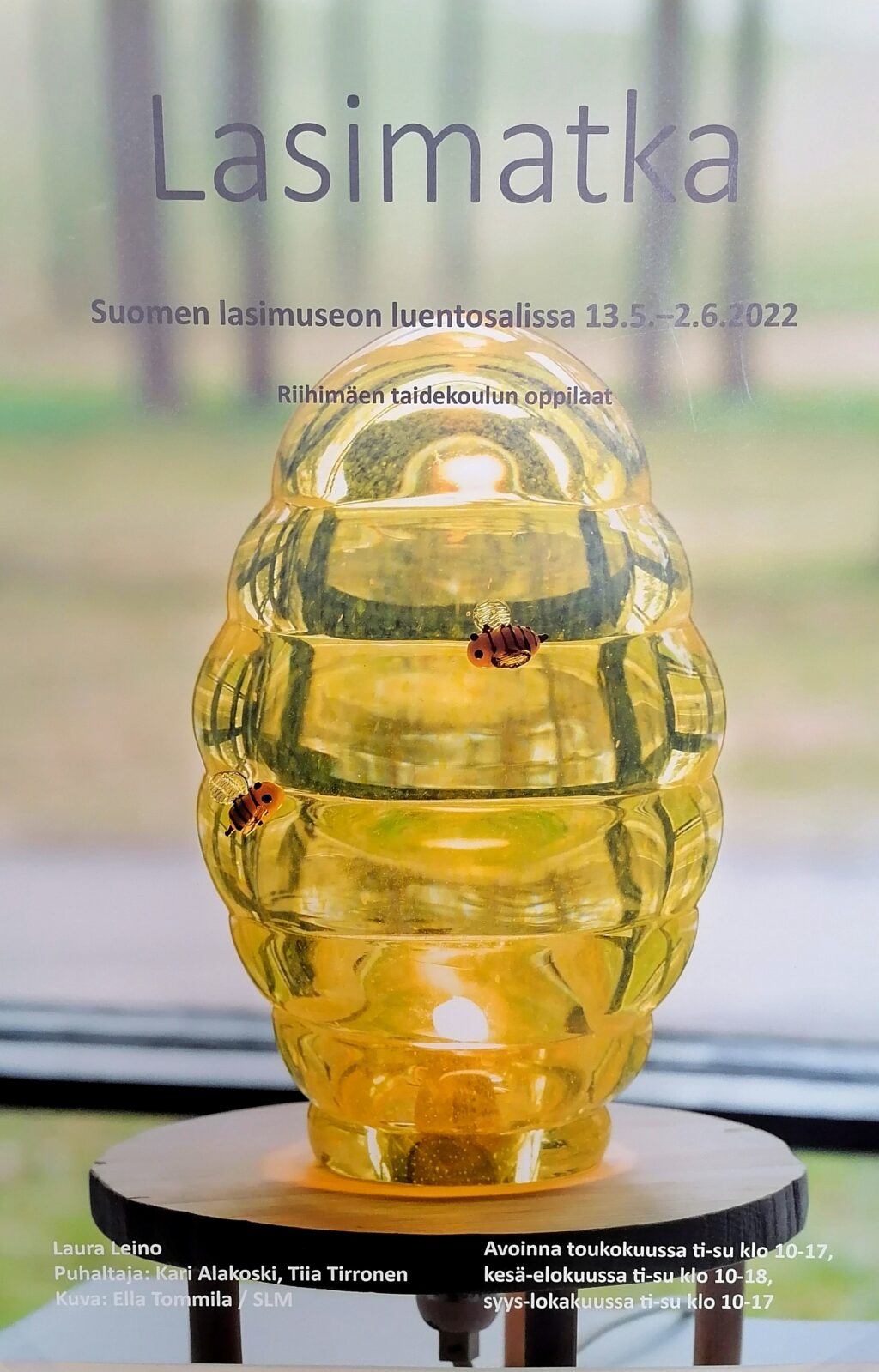 Lasimatka-näyttelyn juliste