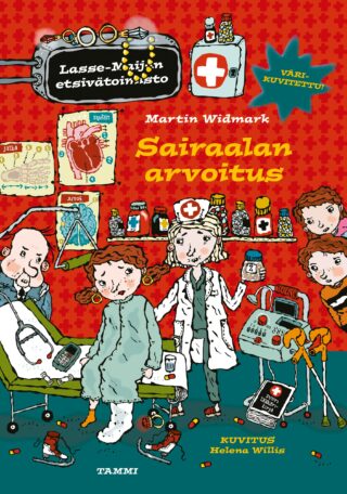 Kansikuva Martin Widmarkin kirjasta Sairaalan arvoitus