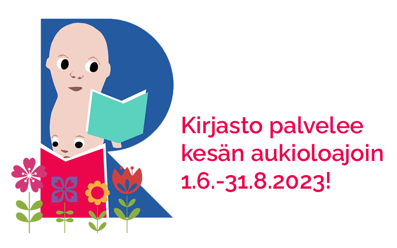 Riihimäen kirjastossa on kesäaukiolot 1.6.-31.8.