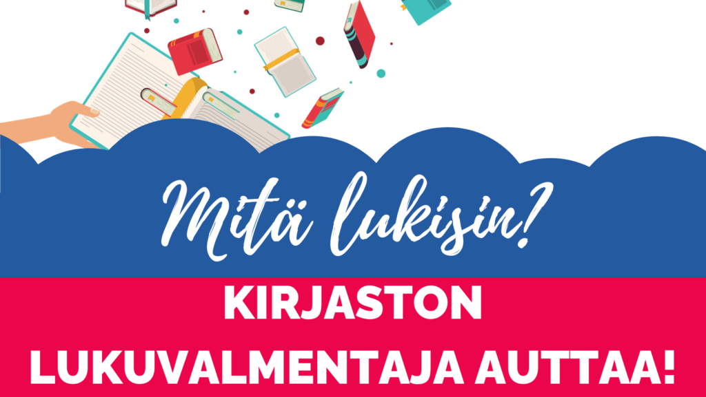 Mainos kirjaston Lukuvalmennuksesta