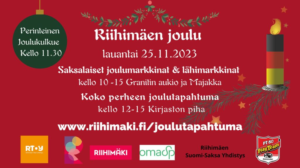 Teksti mainos joulutapahtumasta