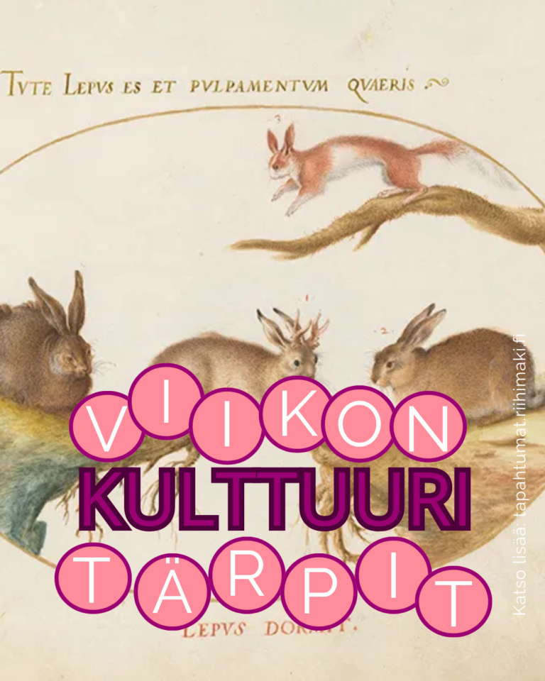 Viikon kulttuuritärpit, katso lisää: tapahtumat.riihimaki.fi