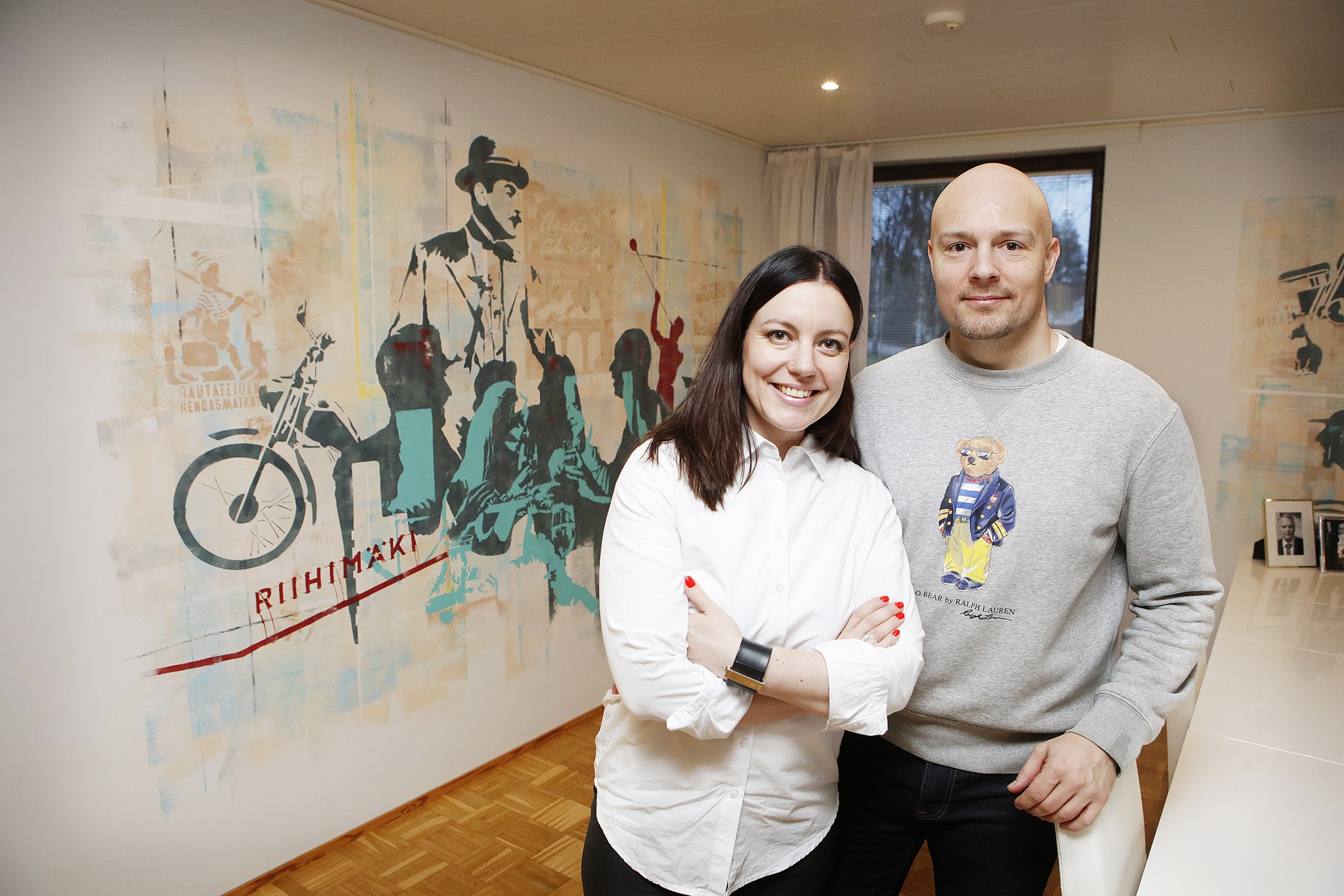 The Riihimäki mural took over the family's living room - Riihimäki