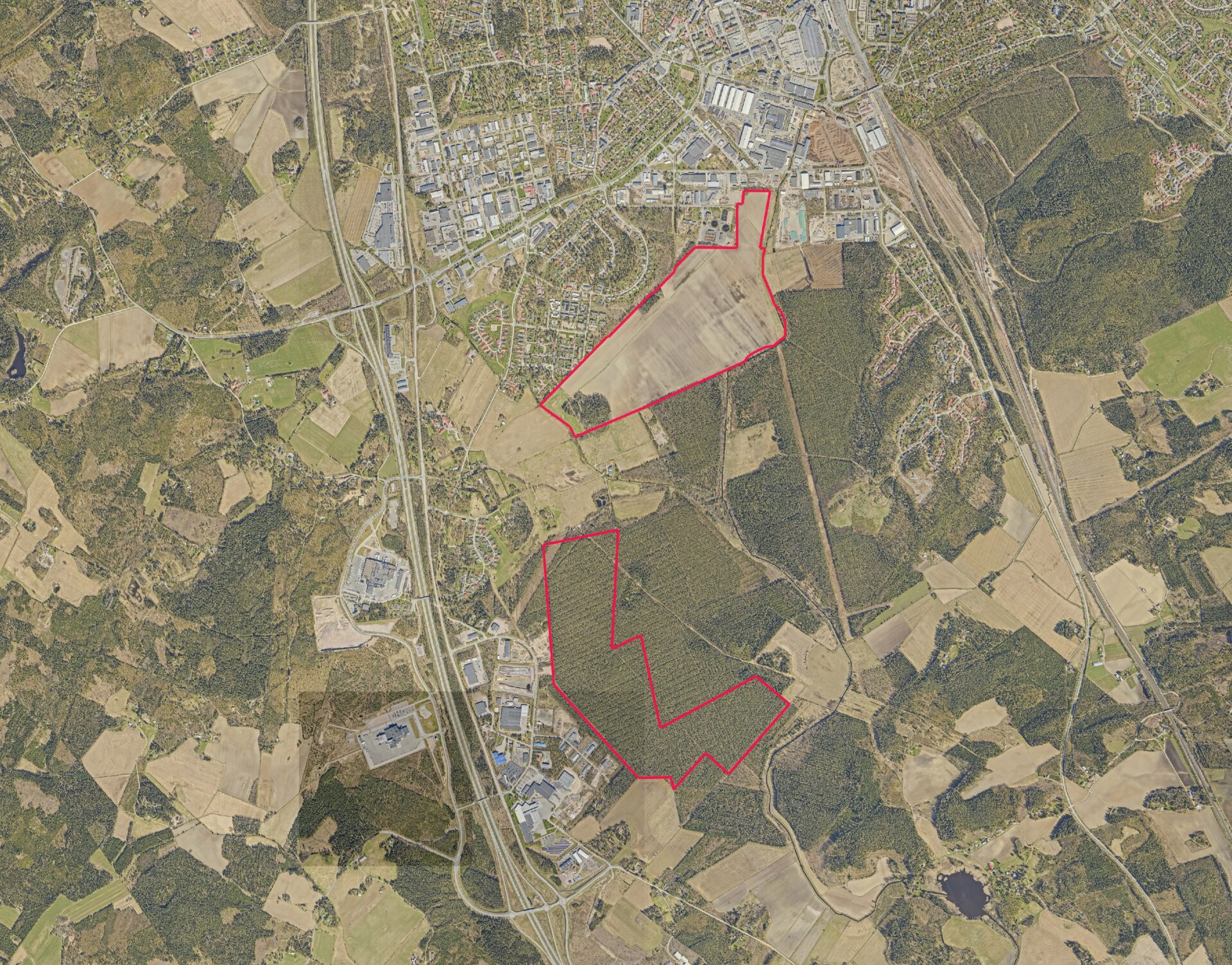 The southern part of Räätykänmäki and the western part of Silmäkeneva ...